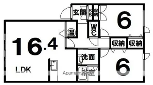 SWEET HOME2【2階】の間取り
