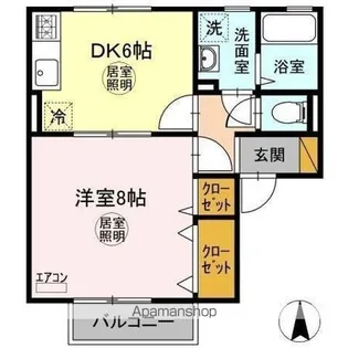 カーサときわ B棟【1階】の間取り