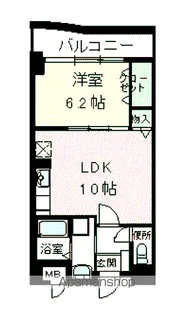 ラポール西大島 ウエスト【5階】の間取り