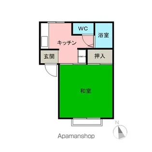 池の原ハイツⅠ【2階】の間取り