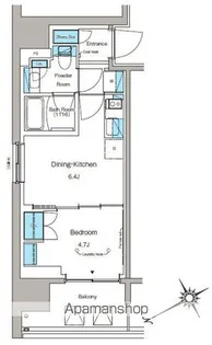 ルフォンプログレ蔵前プレミア【6階】の間取り