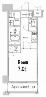 エンクレスト天神WEST【10階】の間取り