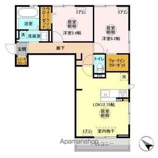 エトワール青木【3階】の間取り
