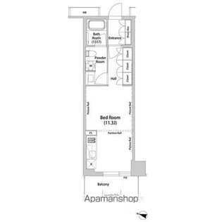 東京都新宿区新小川町【マンション】の間取り