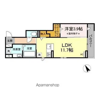 ノーブル元八事【3階】の間取り