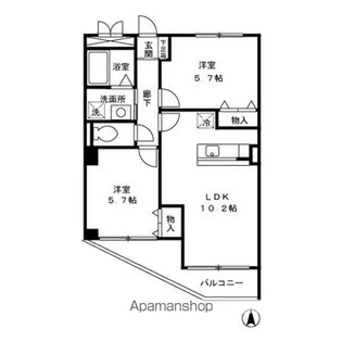 アビリアなごみ【3階】の間取り
