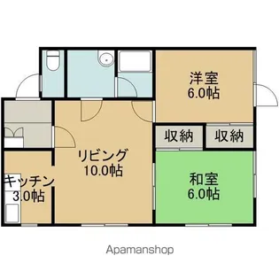 ハイツノザキ【1階】の間取り