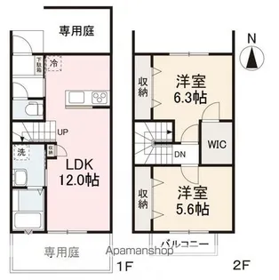 アテレーゼ木太町C【111号室】の間取り