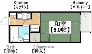 アイリー天美【1階】の間取り