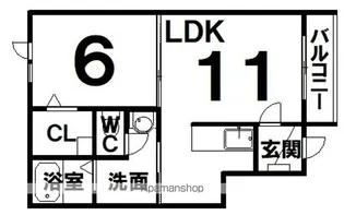 VERL・PARC(ベルパルク)【302号室】の間取り