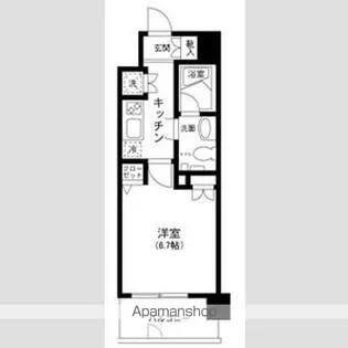 プライムアーバン田町【2階】の間取り