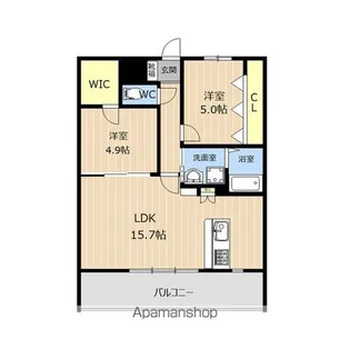 LIBTH博多駅南WEST【902号室】の間取り