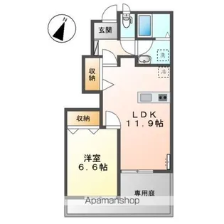 カーサ ボヌール【1階】の間取り