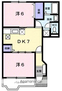 ヴィッラ ルヴゥール【1階】の間取り