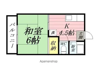 清水ハイツ【201号室】の間取り