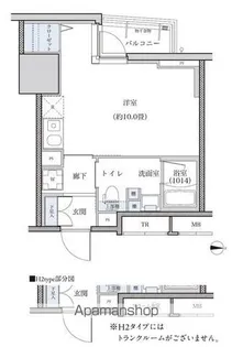 パークアクシス新栄【14階】の間取り