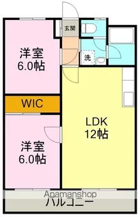 コーポ宮島【203号室】の間取り