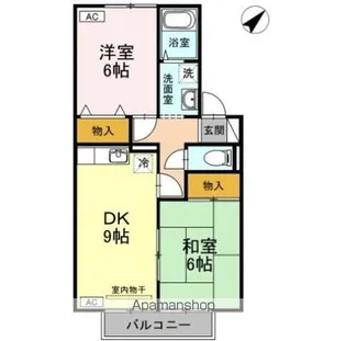 セジュール中村 B棟【2階】の間取り
