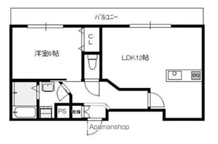 スリーゼ南太平寺B【202号室】の間取り
