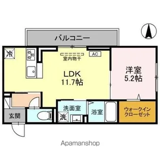イル デ ペティ【2階】の間取り