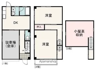 静岡県静岡市葵区二番町【一戸建】の間取り