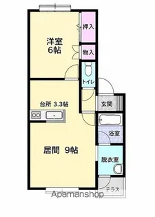 シンワハイツC【202号室】の間取り