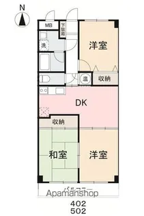 チェリータウン【5階】の間取り