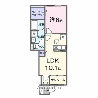 スカイチェリー【1階】の間取り