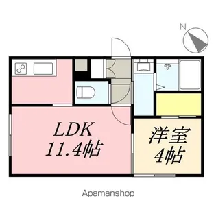 LE SOLEIL DE MARUYAMA【4階】の間取り