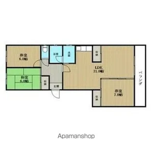 ルミエール春丘【3階】の間取り