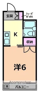 シャトーゆい【202号室】の間取り