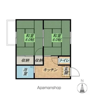 メゾン・ド・シャルマン【202号室】の間取り