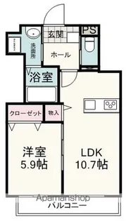 エスプラネードINAGAWA【1階】の間取り