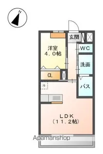 エスポワール クレール【205号室】の間取り