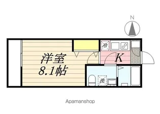 ベルメントつくしが丘【1階】の間取り