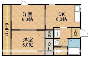 アークガーデン和合J【2階】の間取り