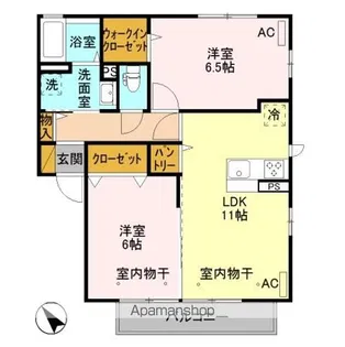 ジヴェルニー 003【2階】の間取り