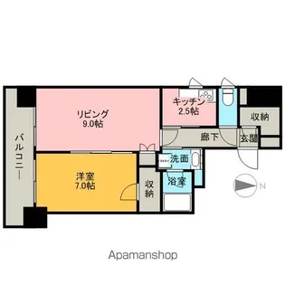 アリュージュ両国【4階】の間取り