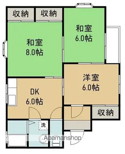 ニューコーポ相原【2階】の間取り
