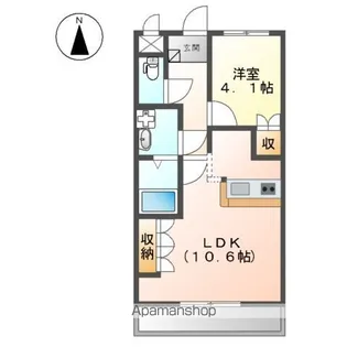 クレシア【1階】の間取り