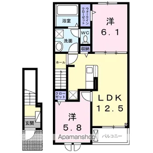 マホラ Ⅱ【2階】の間取り