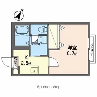 セレーザ桜【102号室】の間取り