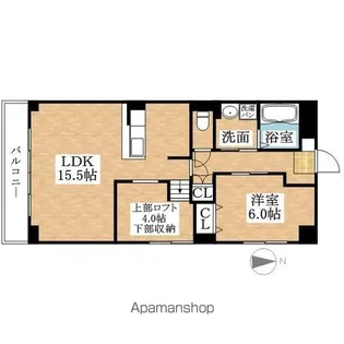 ミヨシハイツ【201号室】の間取り