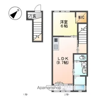JIN2ND【207号室】の間取り