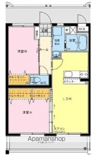 オーシャンハイツ五番館【2階】の間取り