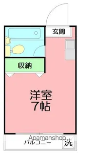 メゾン・ド・ブラン東海大学前AB【1階】の間取り