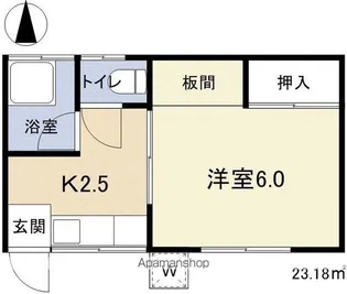 ハイツあづち【103号室】の間取り