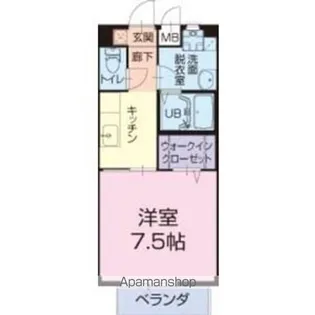 コーポラス ハナミズキ【1階】の間取り