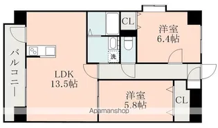 シャルム菊陽【4階】の間取り