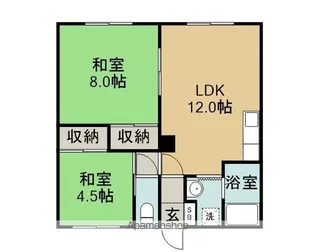 コーポスカイ【101号室】の間取り